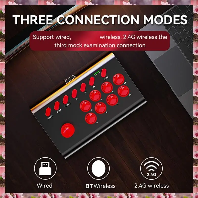 2025 Y02 Fighting Game Joystick With Stretchable Bracket Games Console 3-Mode Connection Macro/TURBO Function Black Easy Install
2025 Y02 Fighting Game Joystick With Stretchable Bracket Games Console 3-Mode Connection Macro/TURBO Function Black Easy Install