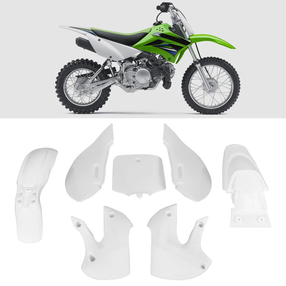 Body Fairing Kit Front Rear Fenders Side Panels Shroud Fit for Kawasaki KLX110/KX‑65White
Body Fairing Kit Front Rear Fenders Side Panels Shroud Fit for Kawasaki KLX110/KX‑65White