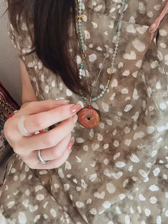 Summer New Chinese Style Countryside Leopard Print Short Sleeve round Neck Loose Commute Personality Outerwear Women's Top
Summer New Chinese Style Countryside Leopard Print Short Sleeve round Neck Loose Commute Personality Outerwear Women's Top