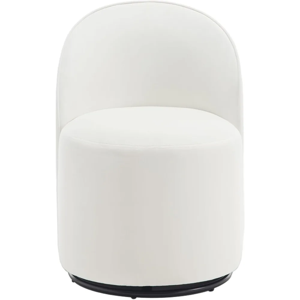 Upholstered Kitchen & Dining Room Barrel Chair, Mid Century Modern Round Velvet Dining Chair, 360 Degree Swivel Comfy Armless Ac
Upholstered Kitchen & Dining Room Barrel Chair, Mid Century Modern Round Velvet Dining Chair, 360 Degree Swivel Comfy Armless Ac