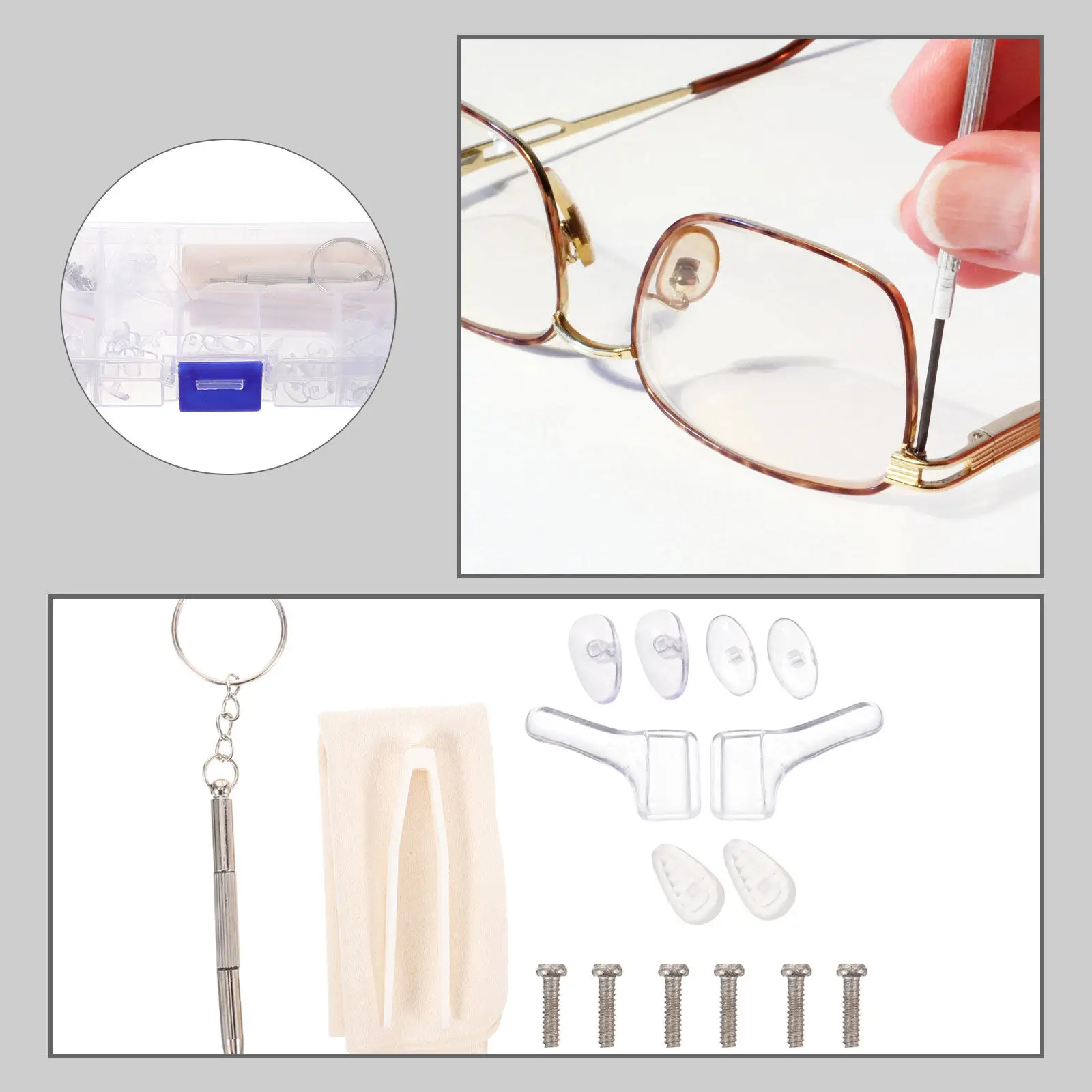 1 комплект силиконовых накладок на нос для очков: комфортные вставки без боли и следов, подходят для всех типов очков, включая солнцезащитные очки и полноободковые модели.
1 комплект силиконовых накладок на нос для очков: комфортные вставки без боли и следов, подходят для всех типов очков, включая солнцезащитные очки и полноободковые модели.