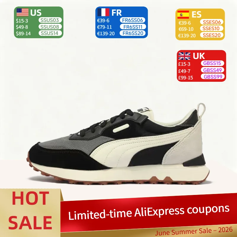 Puma Rider FV Retro, Versatile, Comfortable, Durable, Low-Top Casual Shoes for Men and Women – Black, White, and Gray 387672-45
Puma Rider FV Retro, Versatile, Comfortable, Durable, Low-Top Casual Shoes for Men and Women – Black, White, and Gray 387672-45