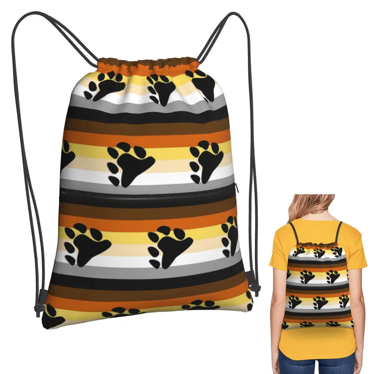 Lgbt Gay Bear Pride Flag Backpacks Portable Drawstring Bags Sports Bag Book Bags for Travel School
Lgbt Gay Bear Pride Flag Backpacks Portable Drawstring Bags Sports Bag Book Bags for Travel School