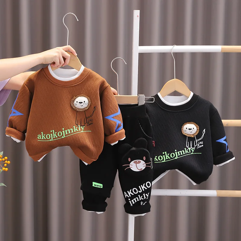 Winter Toddler Baby Boys Cotton 3D Lion Fleece Lined Pullover Sweatshirt+Sweatpant Set Kids 2PCS Tracksuit Children Outfit 1-6Yr
Winter Toddler Baby Boys Cotton 3D Lion Fleece Lined Pullover Sweatshirt+Sweatpant Set Kids 2PCS Tracksuit Children Outfit 1-6Yr