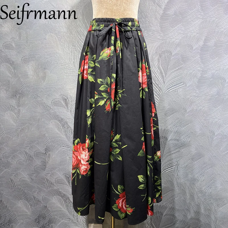 Seifrmann 2026 Spring Women's clothing New Fashionable High Quality Elastic Waist Cotton Printed Half Skirt
Seifrmann 2026 Spring Women's clothing New Fashionable High Quality Elastic Waist Cotton Printed Half Skirt