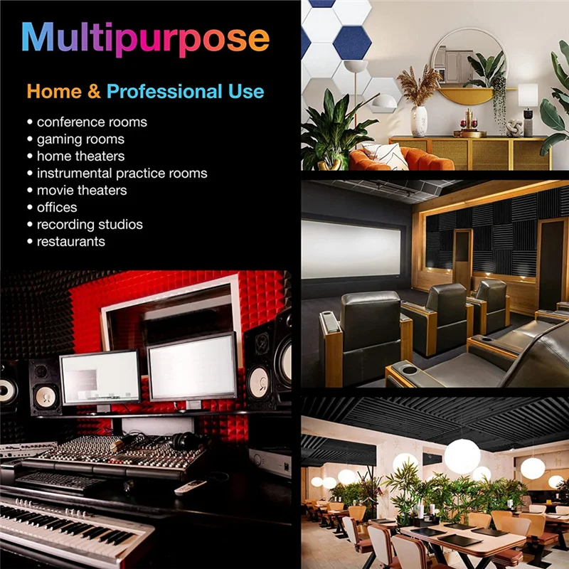 Y02AAcoustic Foam Panels, 5 Pack 30x30x5cm Mushroom Studio Wedge Tiles, Sound Panels Sound Proof Foam Panels,Black
Y02AAcoustic Foam Panels, 5 Pack 30x30x5cm Mushroom Studio Wedge Tiles, Sound Panels Sound Proof Foam Panels,Black