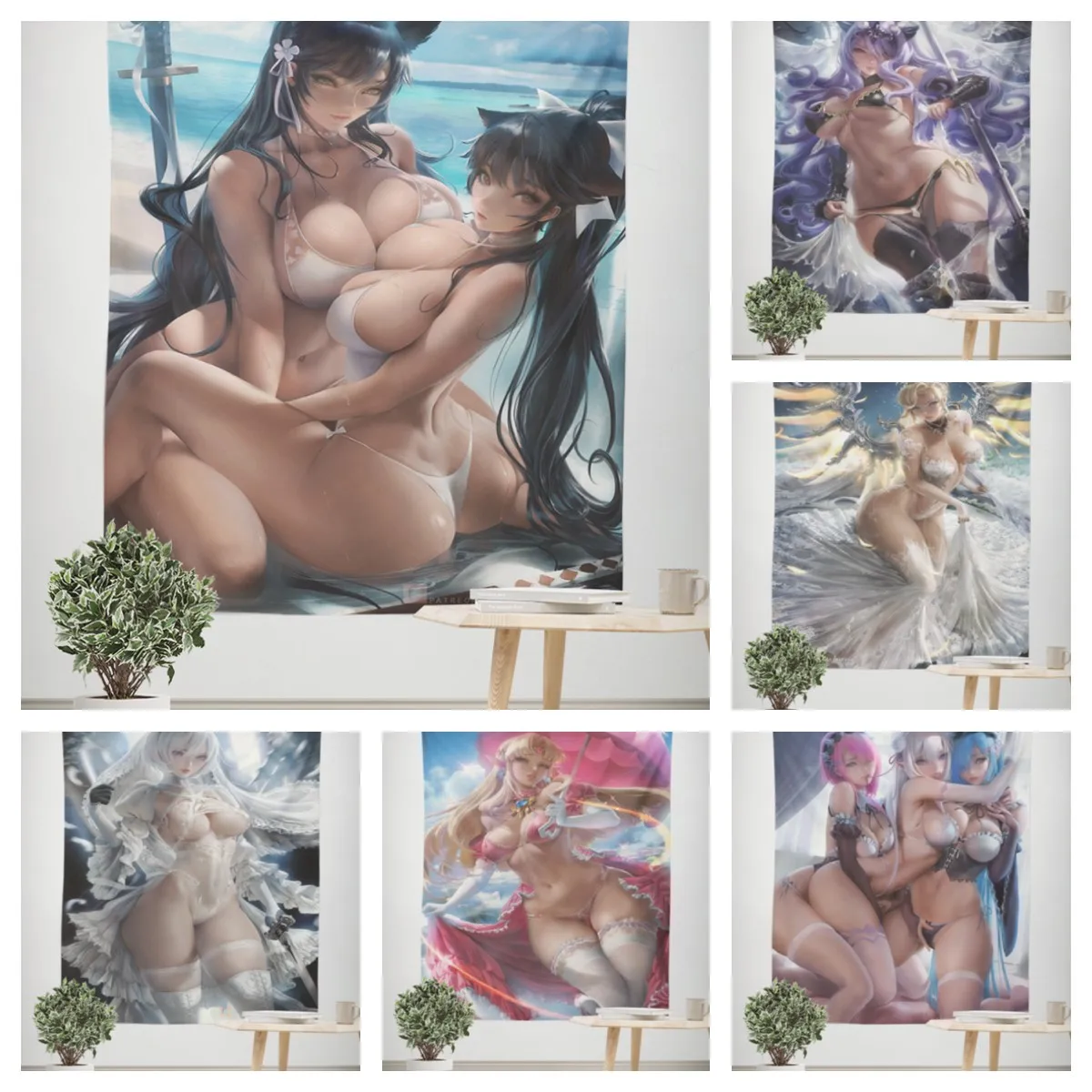 Anime Tapestry Room Decoration Aesthetic Home Decoration Sexy Figure Hanging Cloth bohemian decor psychedelic
Anime Tapestry Room Decoration Aesthetic Home Decoration Sexy Figure Hanging Cloth bohemian decor psychedelic