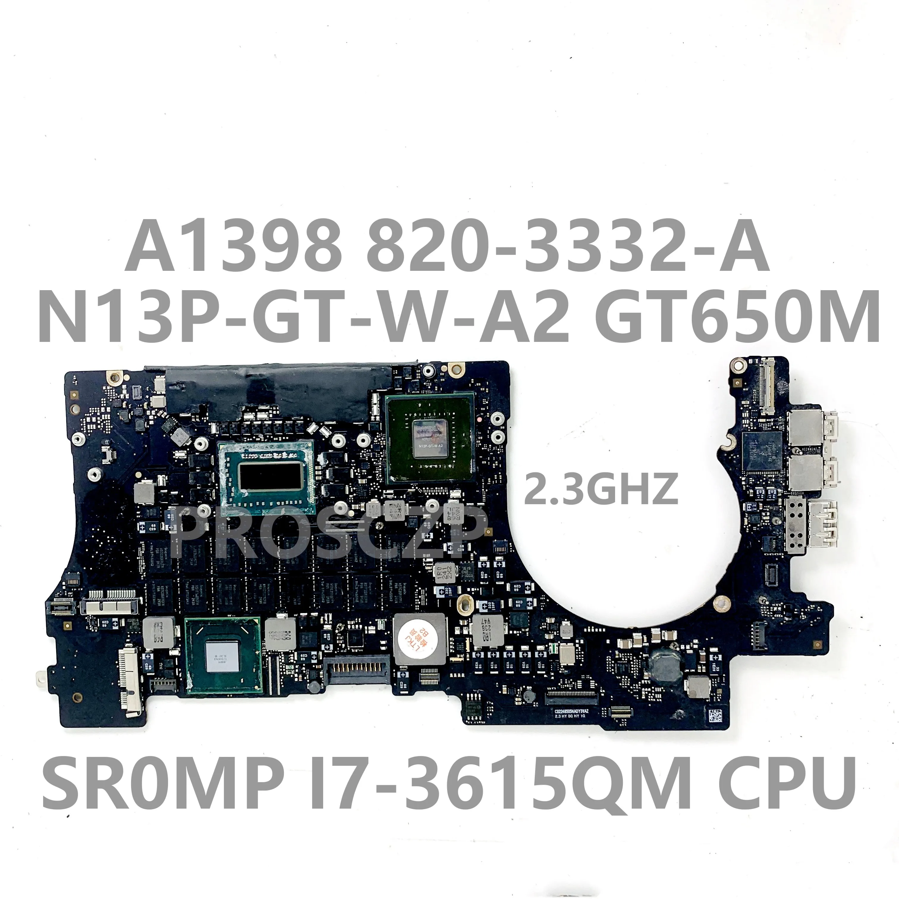 820-3332-A 2,3 ГГц для APPLE Macbook Pro 15 дюймов, материнская плата A1398 для ноутбука, модель GT650M с процессором SR0MP I7-3615QM, 100% Протестировано
820-3332-A 2,3 ГГц для APPLE Macbook Pro 15 дюймов, материнская плата A1398 для ноутбука, модель GT650M с процессором SR0MP I7-3615QM, 100% Протестировано