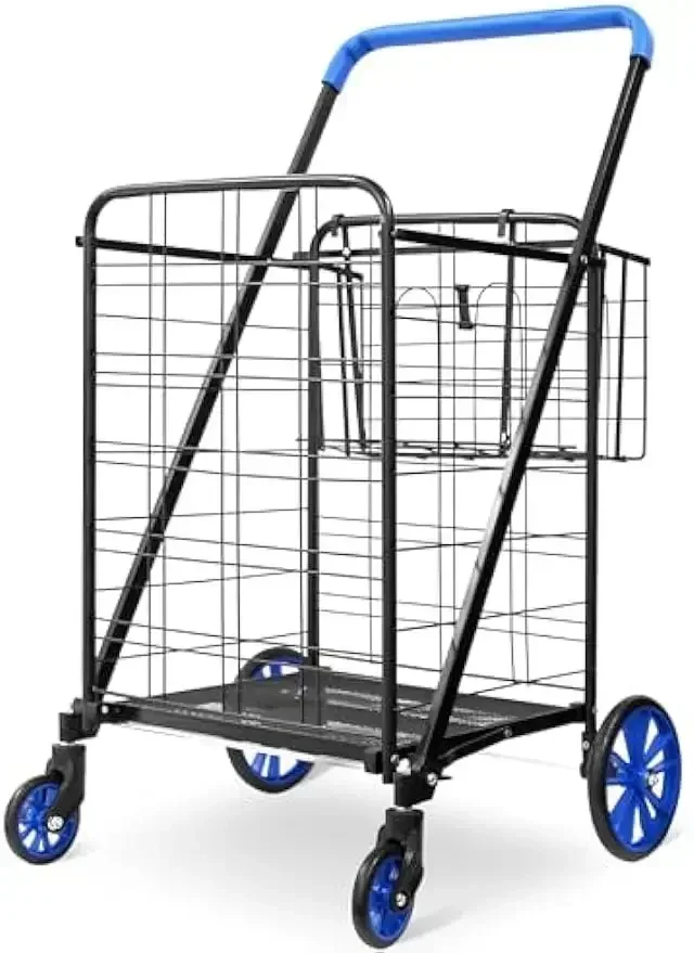 SereneLife Collapsible Utility Cart, Portable Foldable Shopping and Laundry Wagon with Detachable Basket, Heavy-Duty Easy Glide
SereneLife Collapsible Utility Cart, Portable Foldable Shopping and Laundry Wagon with Detachable Basket, Heavy-Duty Easy Glide