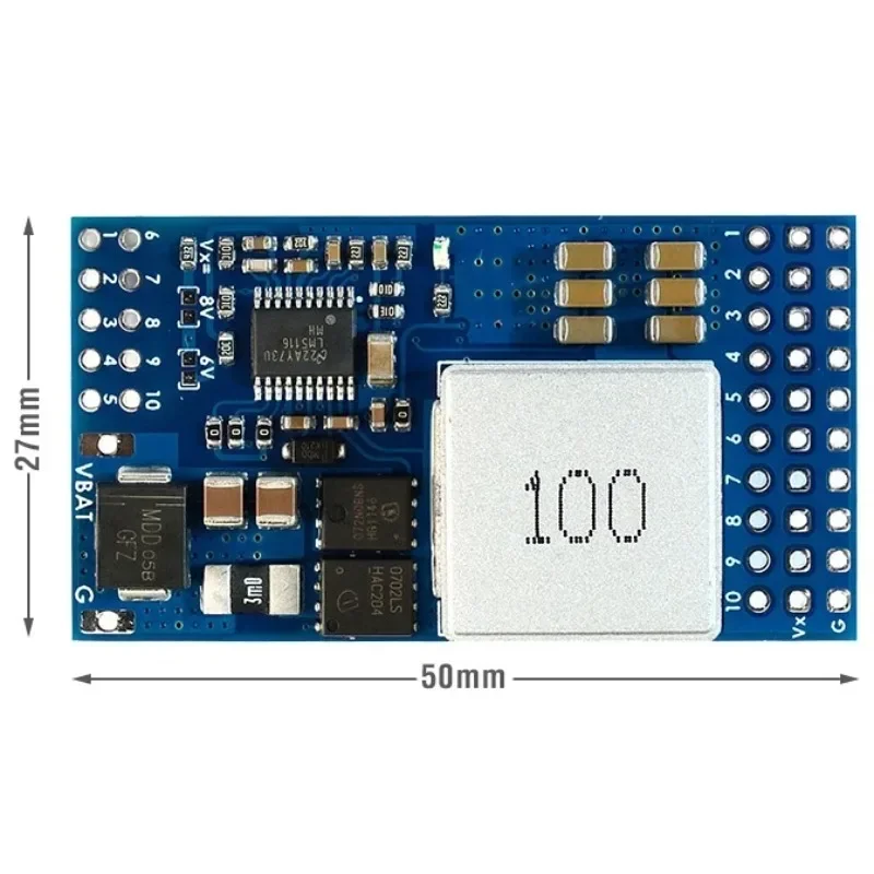 Сервопривод MATEK Mateksys PDB с 12 а BEC 9-55 в до 5/6/8 в непрерывный выходной ток до 12 А
Сервопривод MATEK Mateksys PDB с 12 а BEC 9-55 в до 5/6/8 в непрерывный выходной ток до 12 А