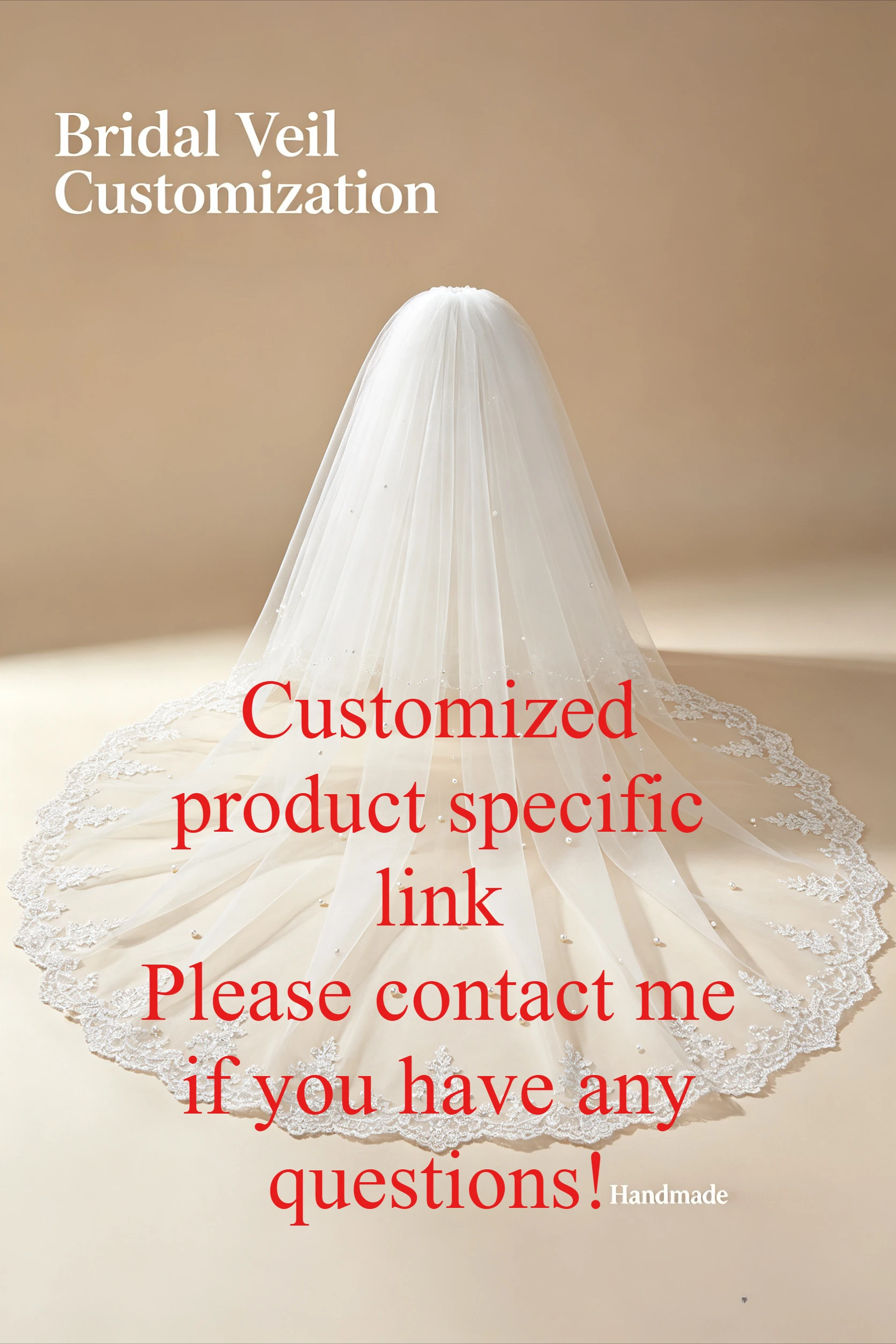 Handmade Custom Wedding Accessories Bridal Veil/Lace/Length/Style
Handmade Custom Wedding Accessories Bridal Veil/Lace/Length/Style