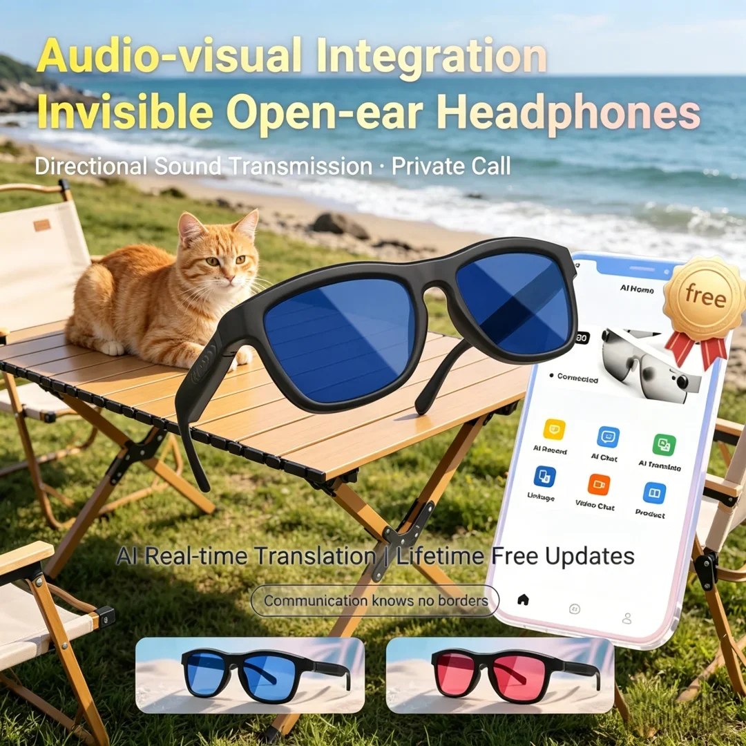 Luxe AI Smart Glasses Bluetooth Touch-Dimming Glasses Allround Electrochromic Glasses Premium AI Intelligent Translation
Luxe AI Smart Glasses Bluetooth Touch-Dimming Glasses Allround Electrochromic Glasses Premium AI Intelligent Translation