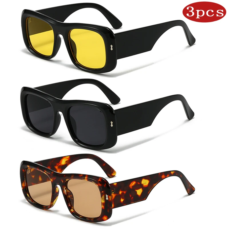 3pcs Large Frame Square Sunglasses Women Candy Color Glasses Brand Design Luxury ShLuxury Shades UV400 Trending Men Sun Glasses
3pcs Large Frame Square Sunglasses Women Candy Color Glasses Brand Design Luxury ShLuxury Shades UV400 Trending Men Sun Glasses