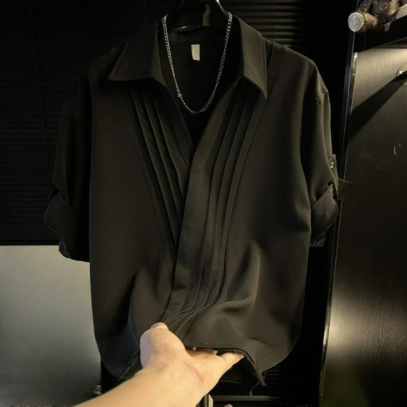 New Shirt Fashionable Versatile Men's Clothing Ruffian Handsome Loose Korean Version Short Sleeve Advanced Sense Large Size
New Shirt Fashionable Versatile Men's Clothing Ruffian Handsome Loose Korean Version Short Sleeve Advanced Sense Large Size