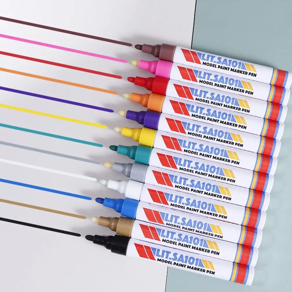 12 Colors Colorful Marker Pen Stone Markers Tire Tread Art Marker Pen Set Oil Based Scratch Repair Stroke Drawing Tool Metal
12 Colors Colorful Marker Pen Stone Markers Tire Tread Art Marker Pen Set Oil Based Scratch Repair Stroke Drawing Tool Metal