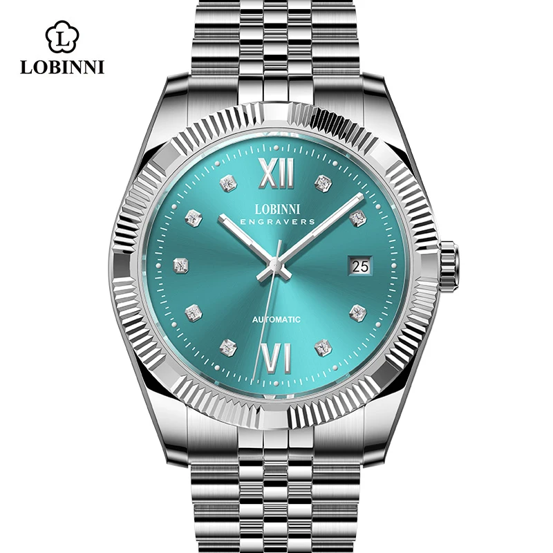 LOBINNI Design Men 8215 Movement Luminous Automatic Watch 40MM Date Sapphire Crystal Mechanical Wristwatch
LOBINNI Design Men 8215 Movement Luminous Automatic Watch 40MM Date Sapphire Crystal Mechanical Wristwatch