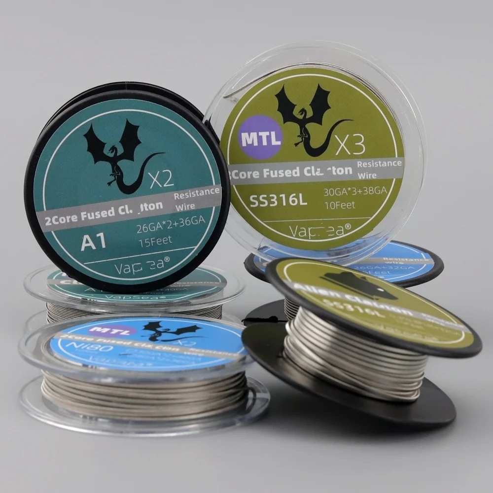 23 Tpyes DL/MTL/RDL/BORO Style 10/15Feet Each Roll Ni80Cr20/A1/S.S. 316L Resistances Repair Wire For 2.0/2.5/3.0mm Hole Spring
23 Tpyes DL/MTL/RDL/BORO Style 10/15Feet Each Roll Ni80Cr20/A1/S.S. 316L Resistances Repair Wire For 2.0/2.5/3.0mm Hole Spring