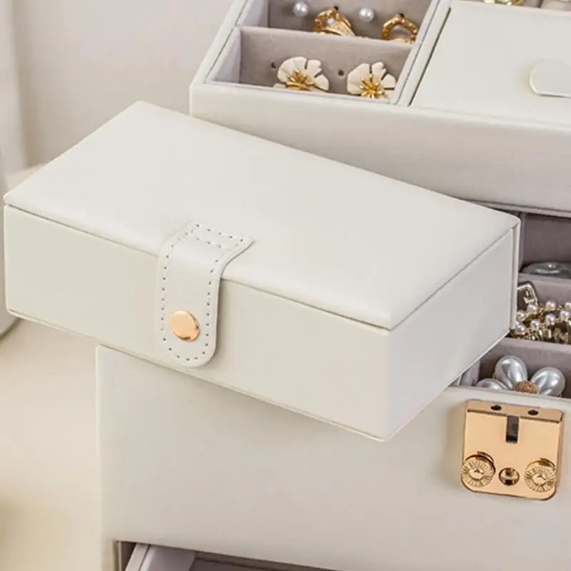 D46E Automatic Opening Jewelry Organizers 3 Layer Travel Storage Box Leather Case
D46E Automatic Opening Jewelry Organizers 3 Layer Travel Storage Box Leather Case