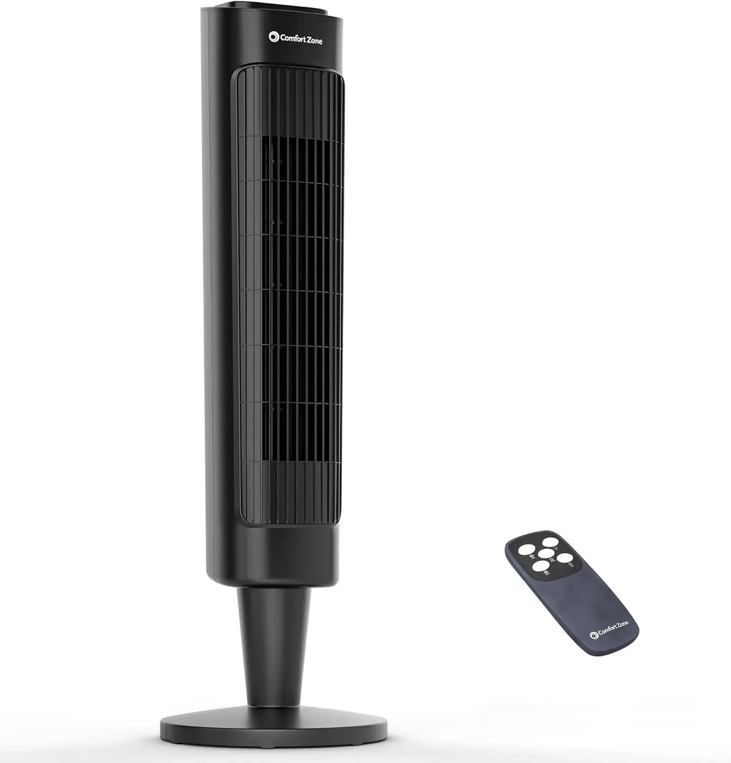 36-Inch Oscillating Tower Fan with Remote, 3 Speeds & 3 Modes, 12-Hour Timer, Quiet Cooling for Bedroom & Office, Black
36-Inch Oscillating Tower Fan with Remote, 3 Speeds & 3 Modes, 12-Hour Timer, Quiet Cooling for Bedroom & Office, Black