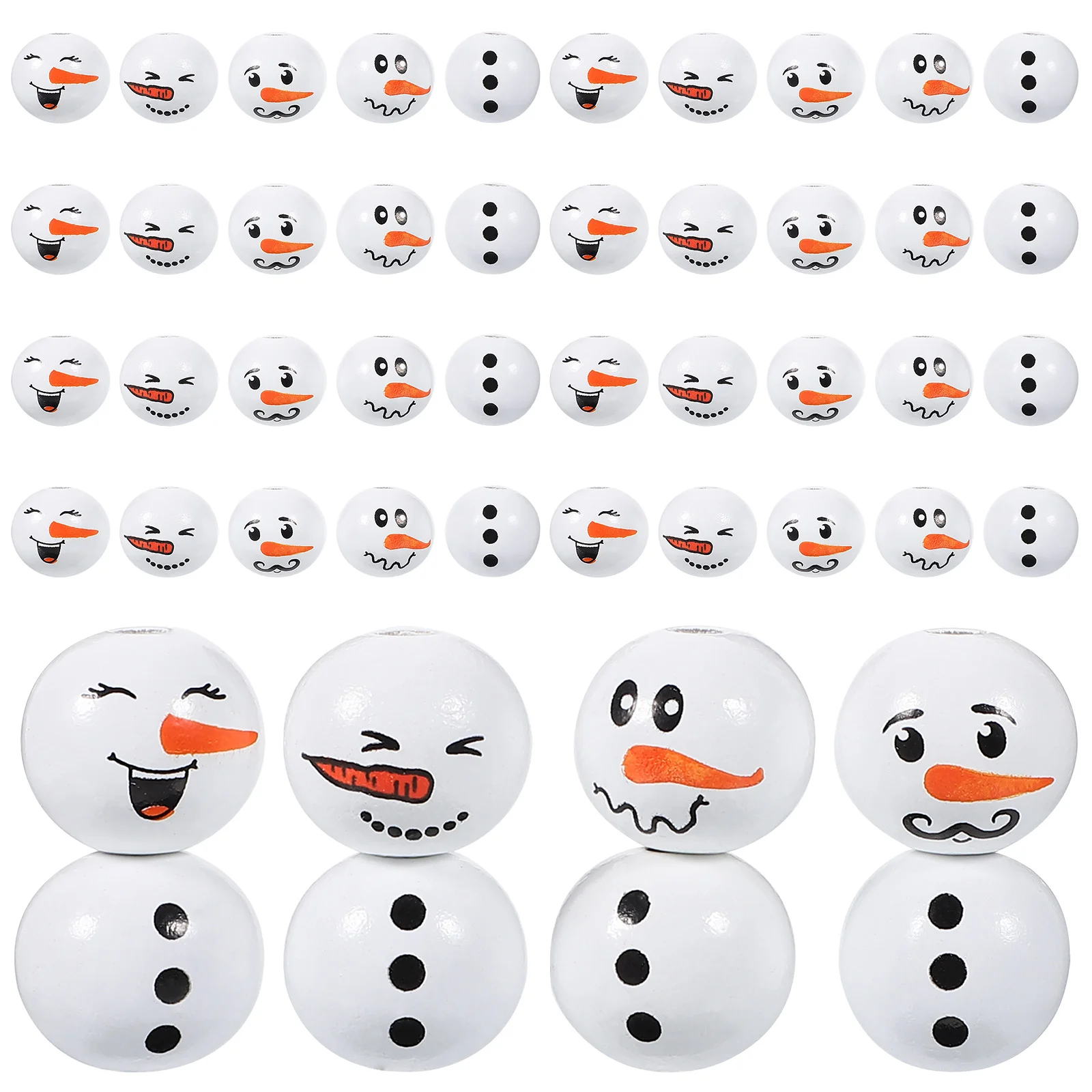 80 Pcs White 80pcs Wooden Beads Christmas Decor For Necklace Making House Decorations Home DIY Garland Xmas Round Printing
80 Pcs White 80pcs Wooden Beads Christmas Decor For Necklace Making House Decorations Home DIY Garland Xmas Round Printing