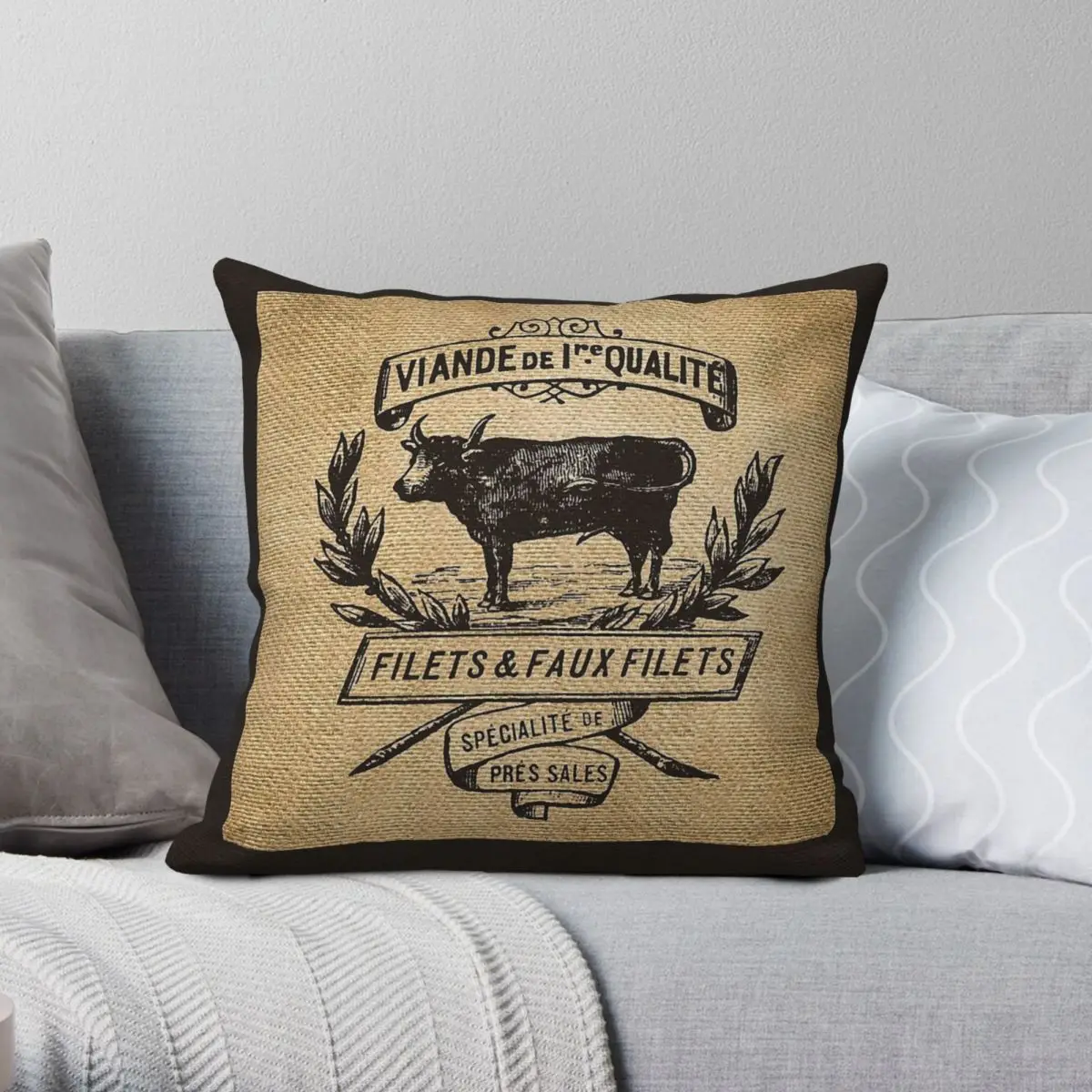French Burlap Meat Filets Square Pillowcase Polyester Linen Velvet Printed Zip Decor Pillow Case Home Cushion Cover
French Burlap Meat Filets Square Pillowcase Polyester Linen Velvet Printed Zip Decor Pillow Case Home Cushion Cover