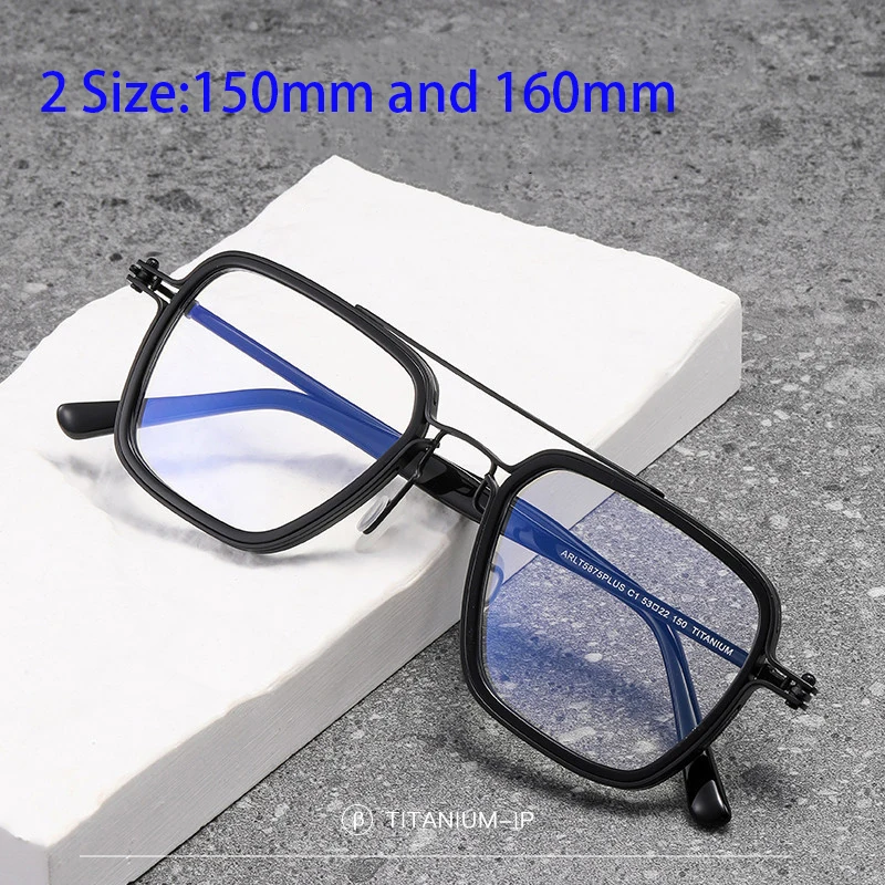 HD Two Sizes 150mm 160mm Titanium Men's Square Eyewear High Quality Eyeglasses Frame Vintage Myopia Prescription Glasses Frames
HD Two Sizes 150mm 160mm Titanium Men's Square Eyewear High Quality Eyeglasses Frame Vintage Myopia Prescription Glasses Frames