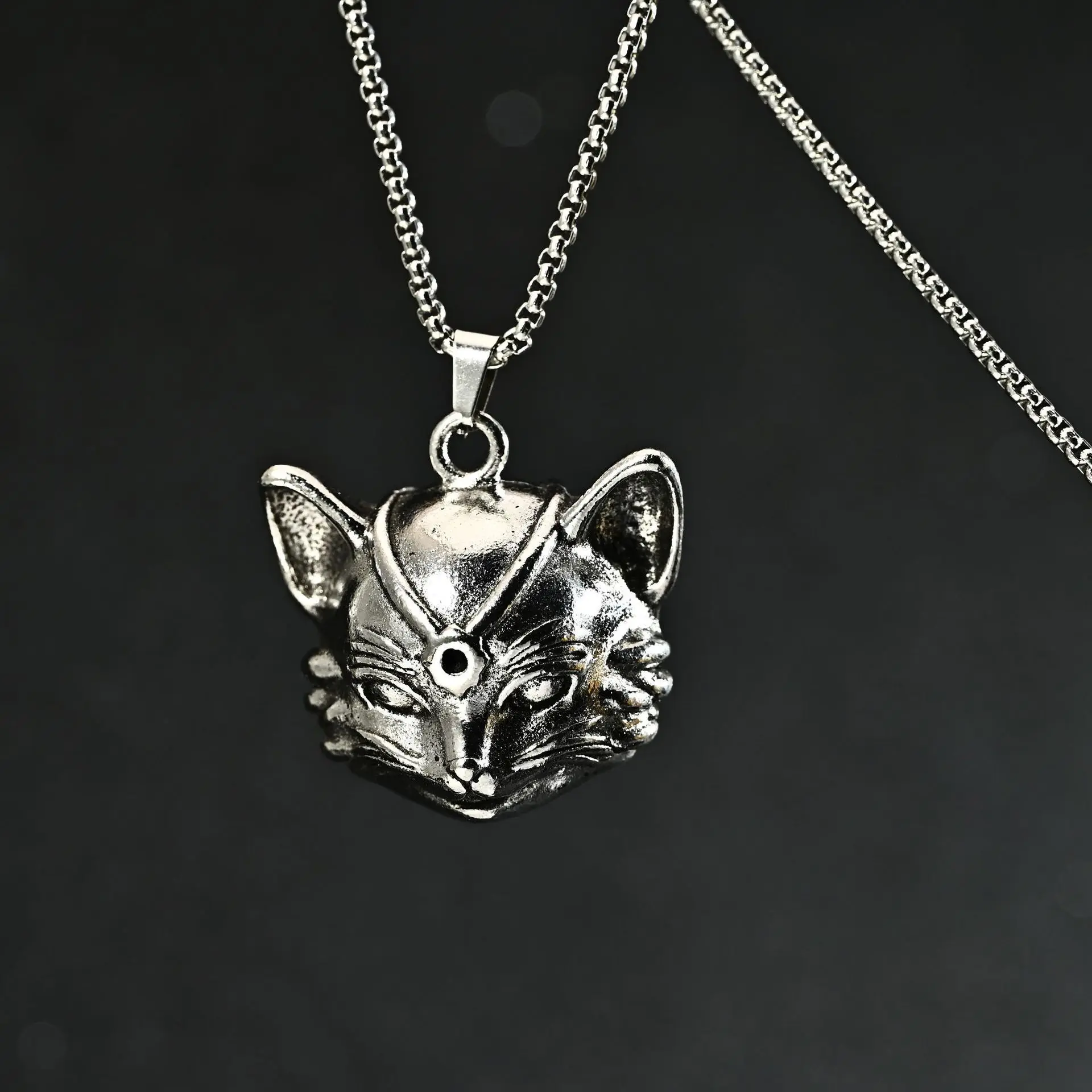 Fashion Cat Head Pendant Necklace Hip Hop Skull Cross Alloy Necklaces Personality Unisex Street Punk Jewelry Party Gift
Fashion Cat Head Pendant Necklace Hip Hop Skull Cross Alloy Necklaces Personality Unisex Street Punk Jewelry Party Gift
