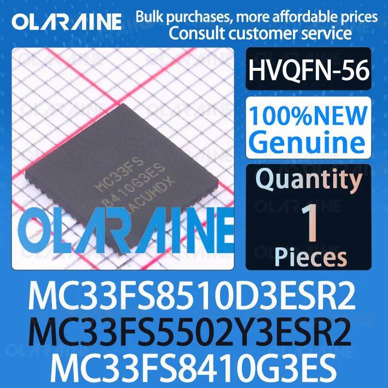 1Pcs Original MC33FS8510D3ESR2 MC33FS5502Y3ESR2 MC33FS8410G3ES QFN-56 Professional Power Management (PMIC) Current 15mA IC chip
1Pcs Original MC33FS8510D3ESR2 MC33FS5502Y3ESR2 MC33FS8410G3ES QFN-56 Professional Power Management (PMIC) Current 15mA IC chip