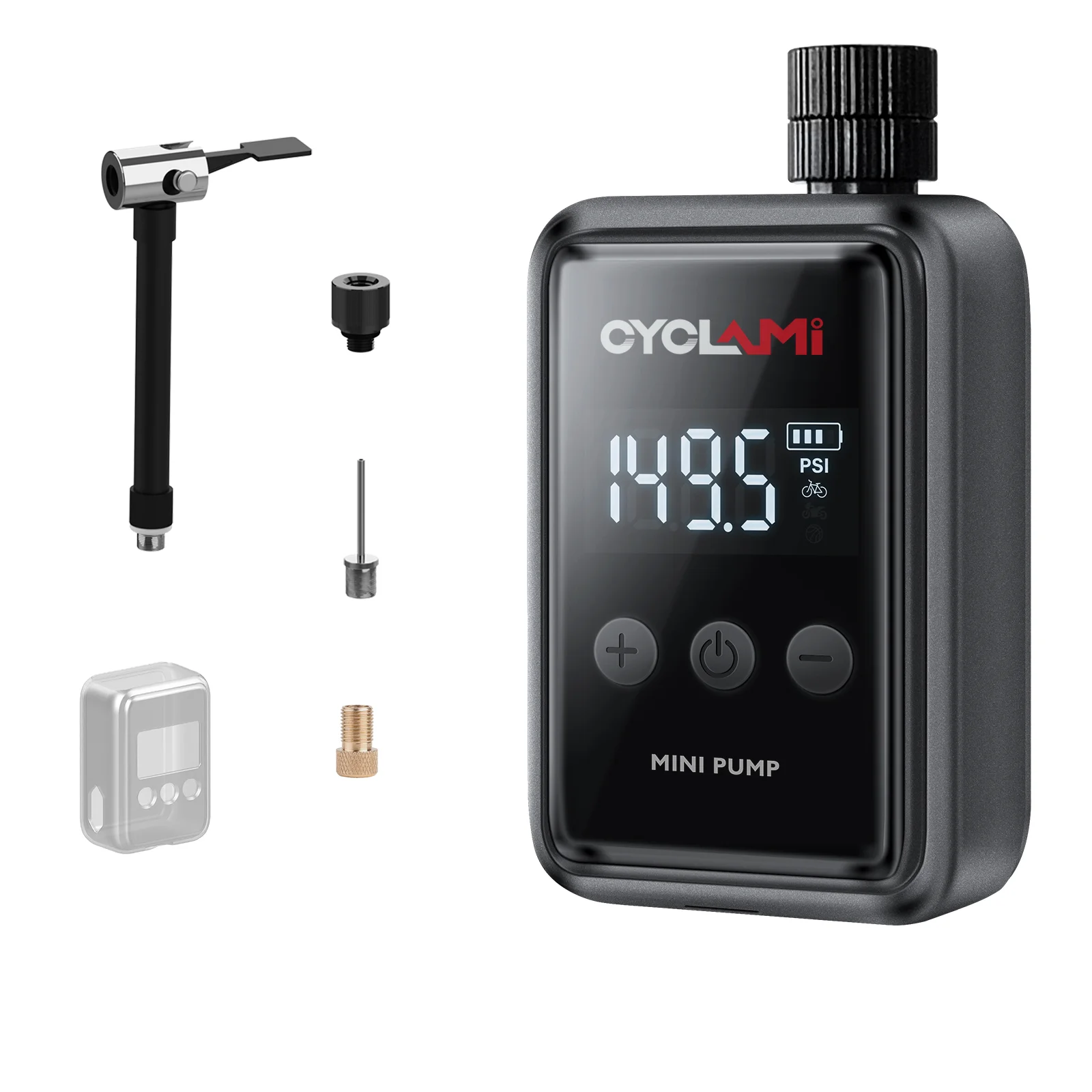 150 PSI Tyre Pressure Data Display Portable Pocket Bike Air Electric Pump MINI CYCLAMI Compressor Tire Inflator for Bicycle Car
150 PSI Tyre Pressure Data Display Portable Pocket Bike Air Electric Pump MINI CYCLAMI Compressor Tire Inflator for Bicycle Car