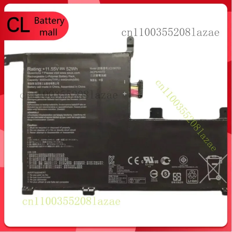 Q New C31N1703 Battery for Asus Zenbook Flip UX561UA UX561UN Q505U Q525UA
Q New C31N1703 Battery for Asus Zenbook Flip UX561UA UX561UN Q505U Q525UA