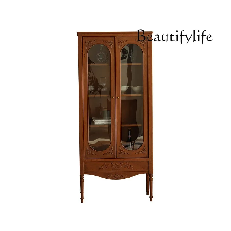 American Wine Cabinet European Solid Wood Glass of Tea New Chinese Style Retro Living Room TV Side Display Cabinet
American Wine Cabinet European Solid Wood Glass of Tea New Chinese Style Retro Living Room TV Side Display Cabinet