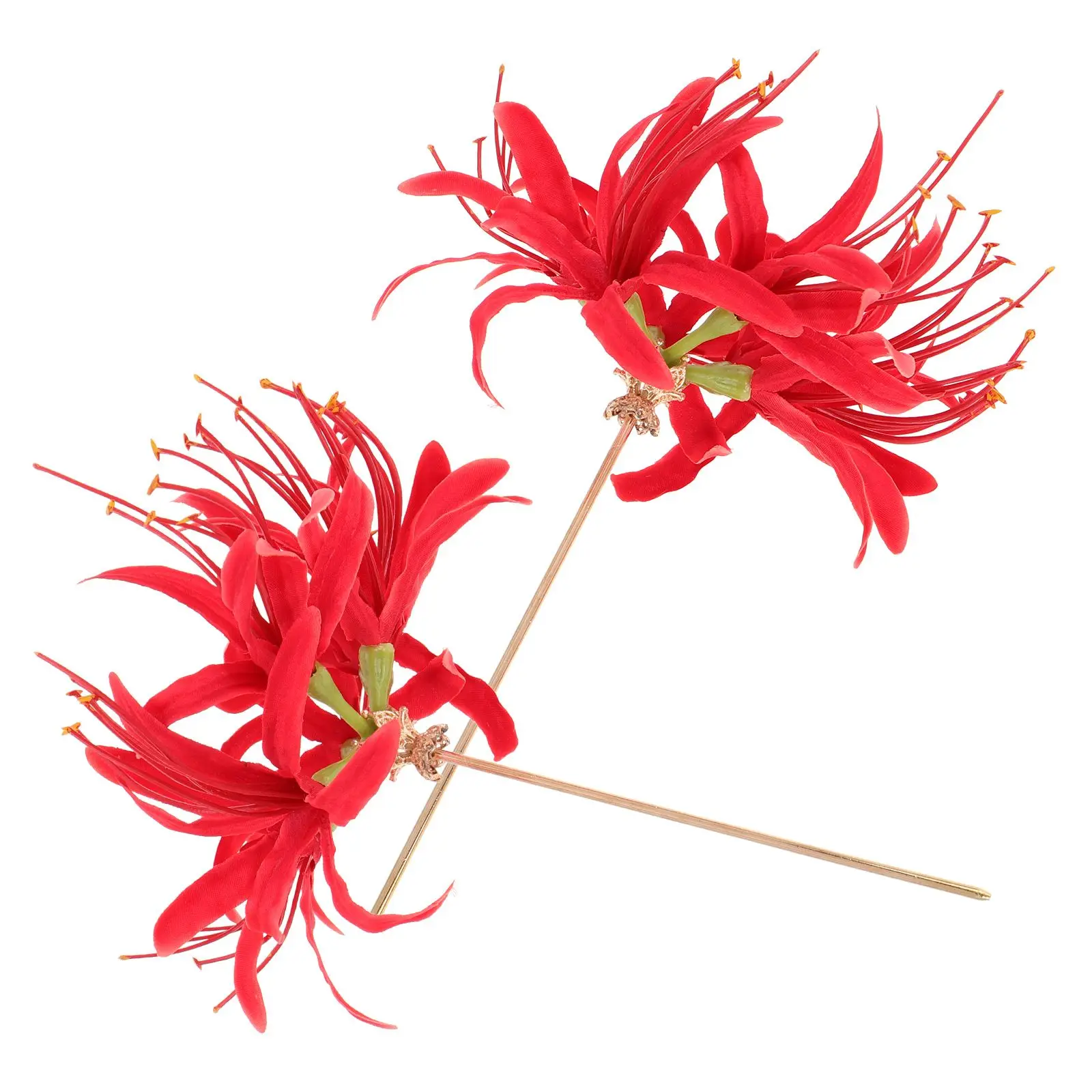 2pcs Red Hairpin Elegant Hanfu Floral Accessories Realistic Spider Flower Hairpins For Styling Durable Asian Hair
2pcs Red Hairpin Elegant Hanfu Floral Accessories Realistic Spider Flower Hairpins For Styling Durable Asian Hair