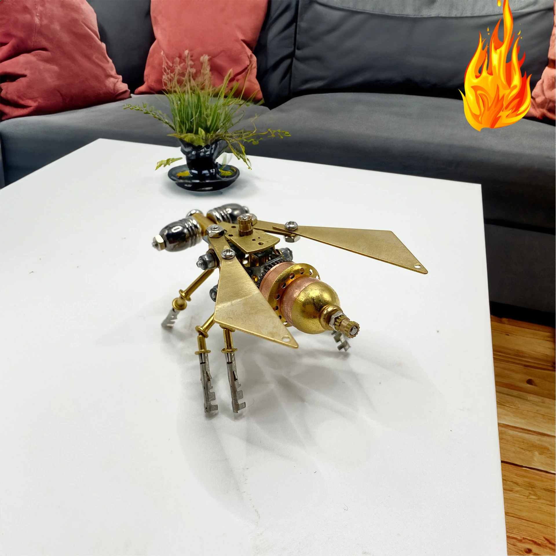 Steampunk Mechanical Fly Model Kit, DIY Metal Insect Assembly, Unique Desk Decor & Collectible Art Piece
Steampunk Mechanical Fly Model Kit, DIY Metal Insect Assembly, Unique Desk Decor & Collectible Art Piece