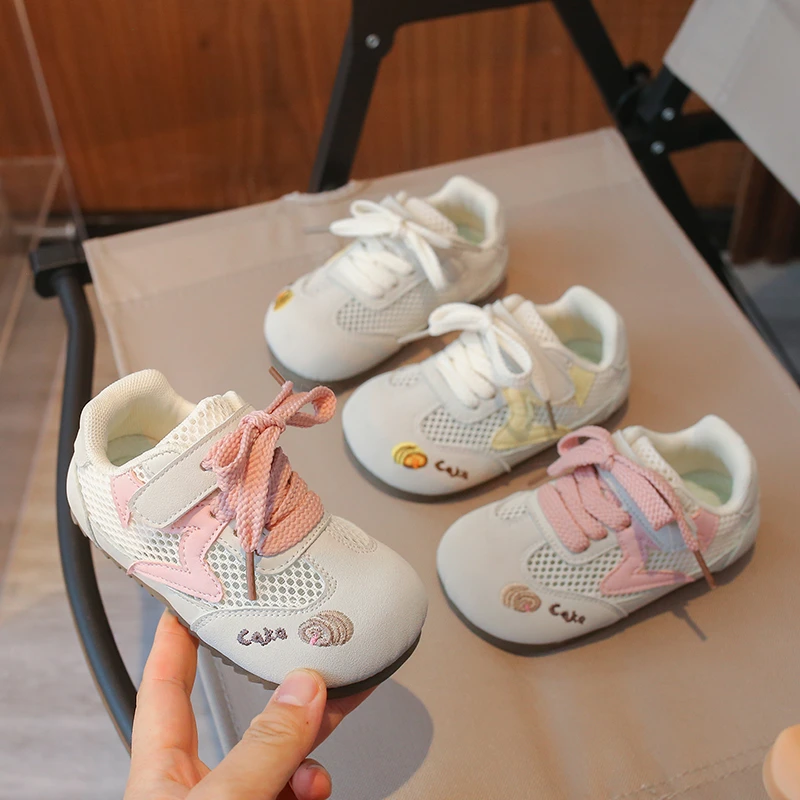 Kids'Casual Shoes Sneakers Mesh Spring Shoes For Girls Breathable Anti-slip Hook and Loop Beige Pink Shoes Size 23-31
Kids'Casual Shoes Sneakers Mesh Spring Shoes For Girls Breathable Anti-slip Hook and Loop Beige Pink Shoes Size 23-31