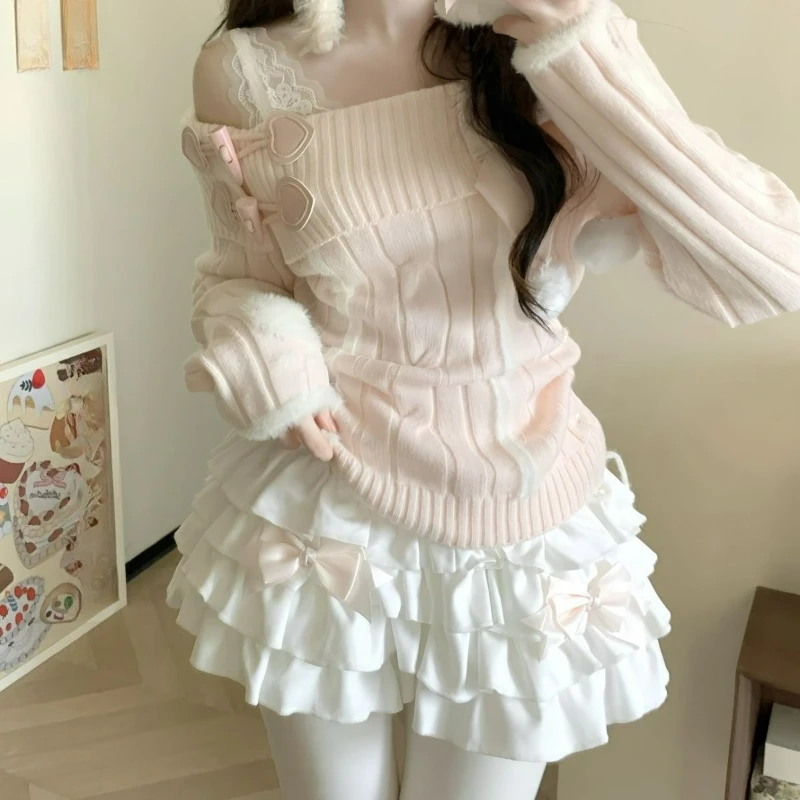 Японские мини-юбки в стиле Sweet Lolita для женщин: осенне-зимние, милые, с бантом, для вечеринок, в стиле «торт», элегантные, модные короткие юбки
Японские мини-юбки в стиле Sweet Lolita для женщин: осенне-зимние, милые, с бантом, для вечеринок, в стиле «торт», элегантные, модные короткие юбки