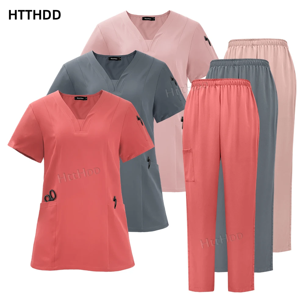 Wholesale Scrub Nursing Uniform S-XXL Size Medical Scrubs Uniforms Unisex Nurses Accessories Dental Clinic Nurse Doctor Workwear
Wholesale Scrub Nursing Uniform S-XXL Size Medical Scrubs Uniforms Unisex Nurses Accessories Dental Clinic Nurse Doctor Workwear