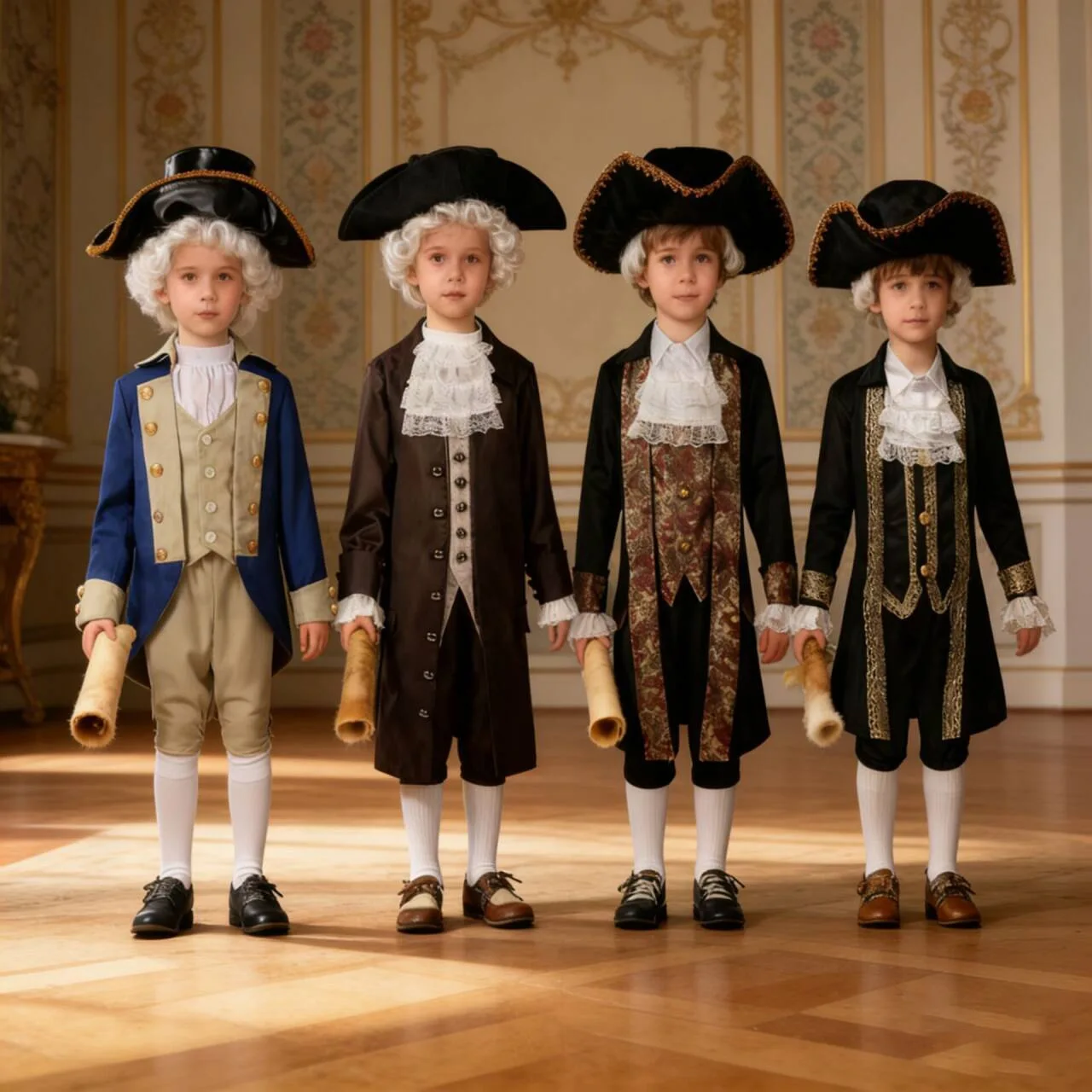 Детский карнавальный костюм президента Джорджа Вашингтона на Хэллоуин, дворец, сценическое представление, пиратский карнавальный костюм
Детский карнавальный костюм президента Джорджа Вашингтона на Хэллоуин, дворец, сценическое представление, пиратский карнавальный костюм