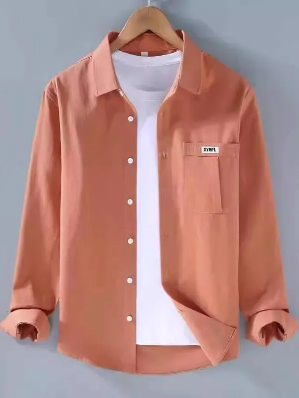 Fre Pure Color Long Sve irt Men's Spring Summer Casual Artistic Trendy Versatile Breathable Stand Fit Collar
Fre Pure Color Long Sve irt Men's Spring Summer Casual Artistic Trendy Versatile Breathable Stand Fit Collar