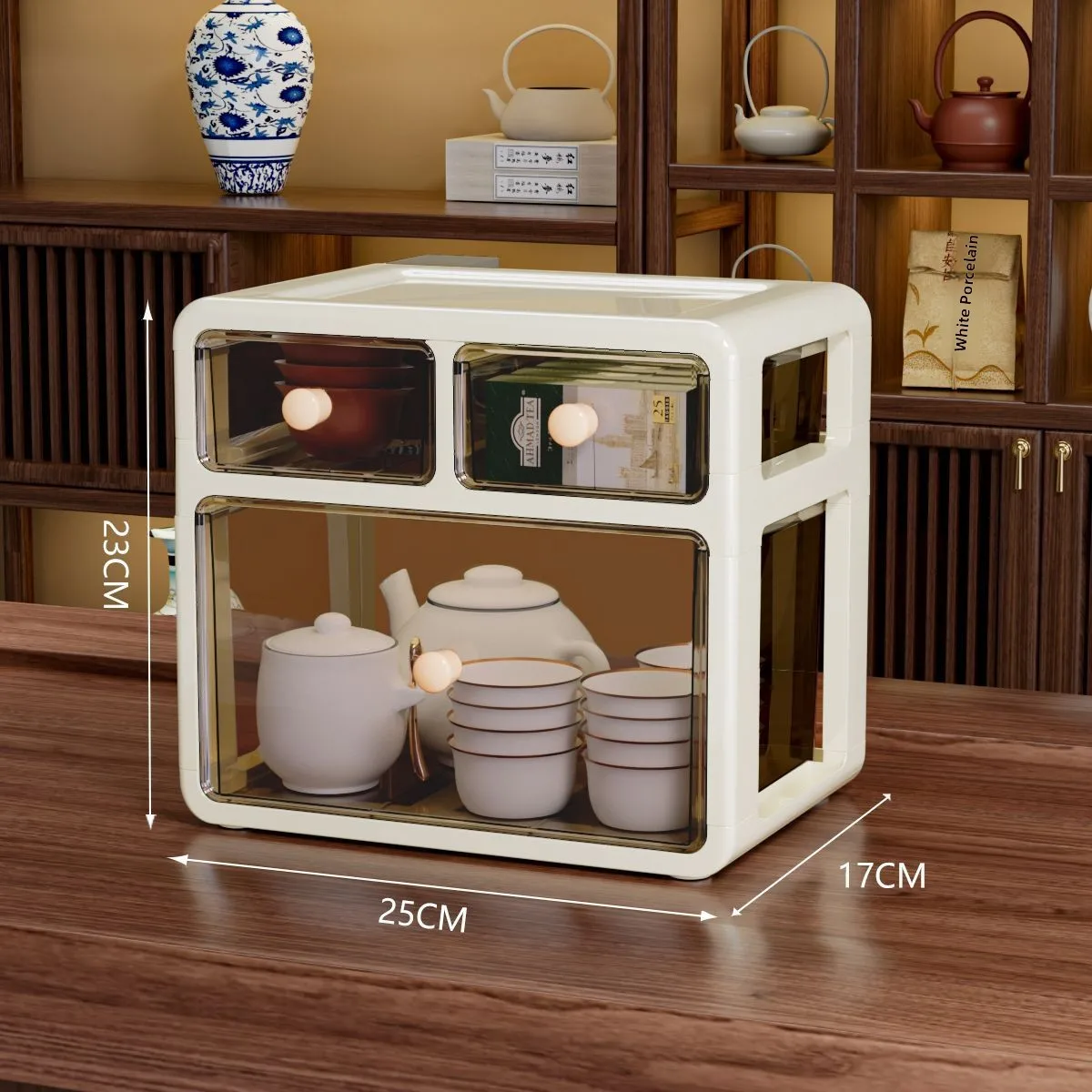 Настольный органайзер для чайных пакетиков и кофе, многоуровневый контейнер для закусок и чая, экономия места на барной стойке
Настольный органайзер для чайных пакетиков и кофе, многоуровневый контейнер для закусок и чая, экономия места на барной стойке