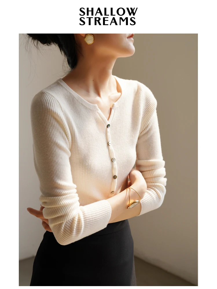 Slow Strs 00 Wool Knitted V-Ne Long Sve Women's Base irt Faionable hine Waable Spring Autumn Top
Slow Strs 00 Wool Knitted V-Ne Long Sve Women's Base irt Faionable hine Waable Spring Autumn Top