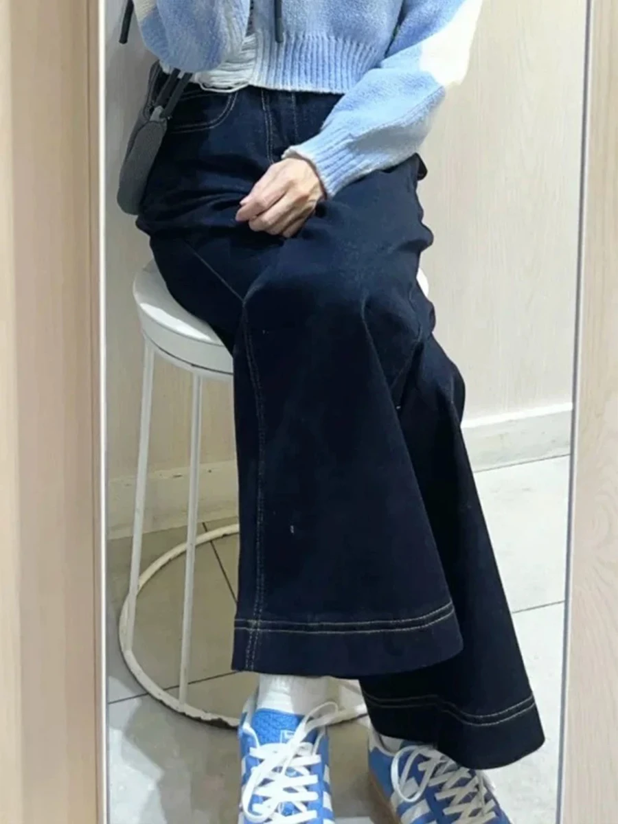 Широкие джинсы с высокой талией, женские весенне-осенние свободные джинсовые брюки, прямые утягивающие джинсы для грушевого тела
Широкие джинсы с высокой талией, женские весенне-осенние свободные джинсовые брюки, прямые утягивающие джинсы для грушевого тела