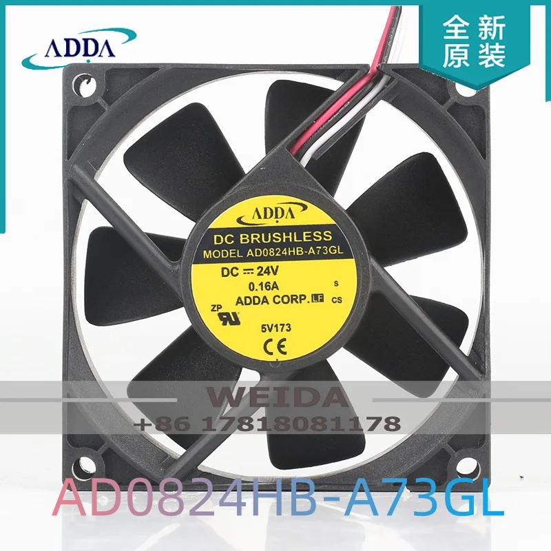 Cooling fan New ADDA DC 24V 0.16A AC EC 8025 80X80X25MM 8CM inverter 3-wire numerical control machine AD0824HB-A73GL
Cooling fan New ADDA DC 24V 0.16A AC EC 8025 80X80X25MM 8CM inverter 3-wire numerical control machine AD0824HB-A73GL