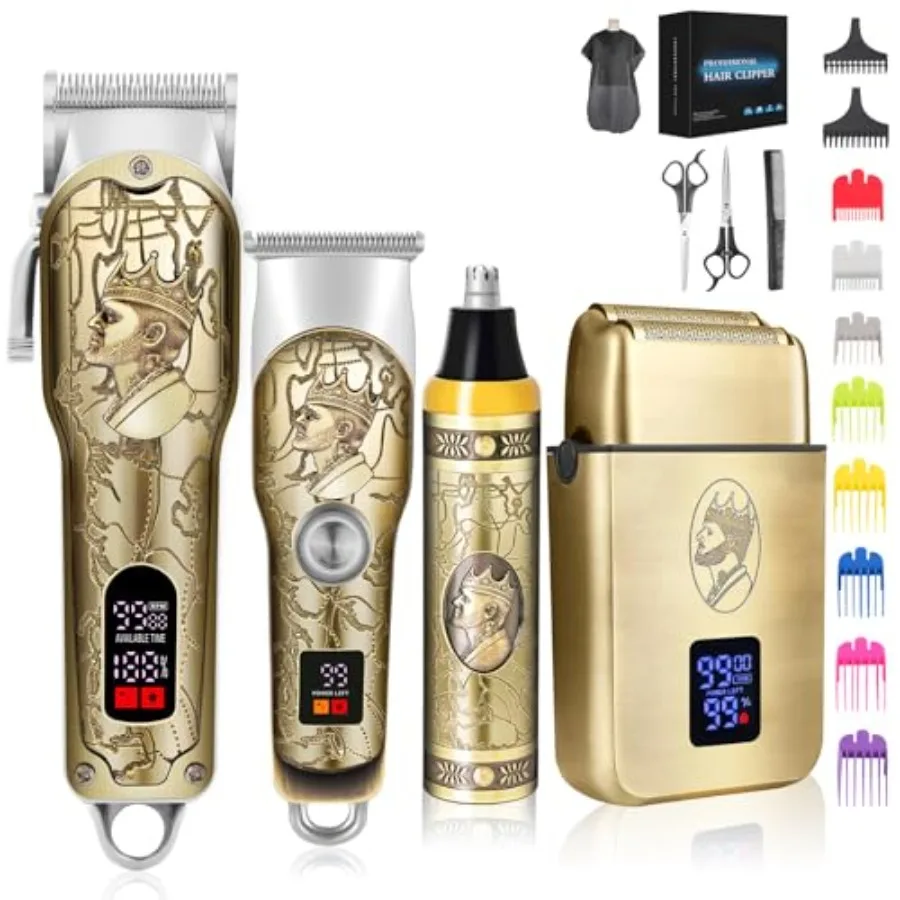 Professional Hair Clippers for Men Clippers and Trimmers Set, Cordless Hair Clippers, Haircutting Machine with Led Display for
Professional Hair Clippers for Men Clippers and Trimmers Set, Cordless Hair Clippers, Haircutting Machine with Led Display for