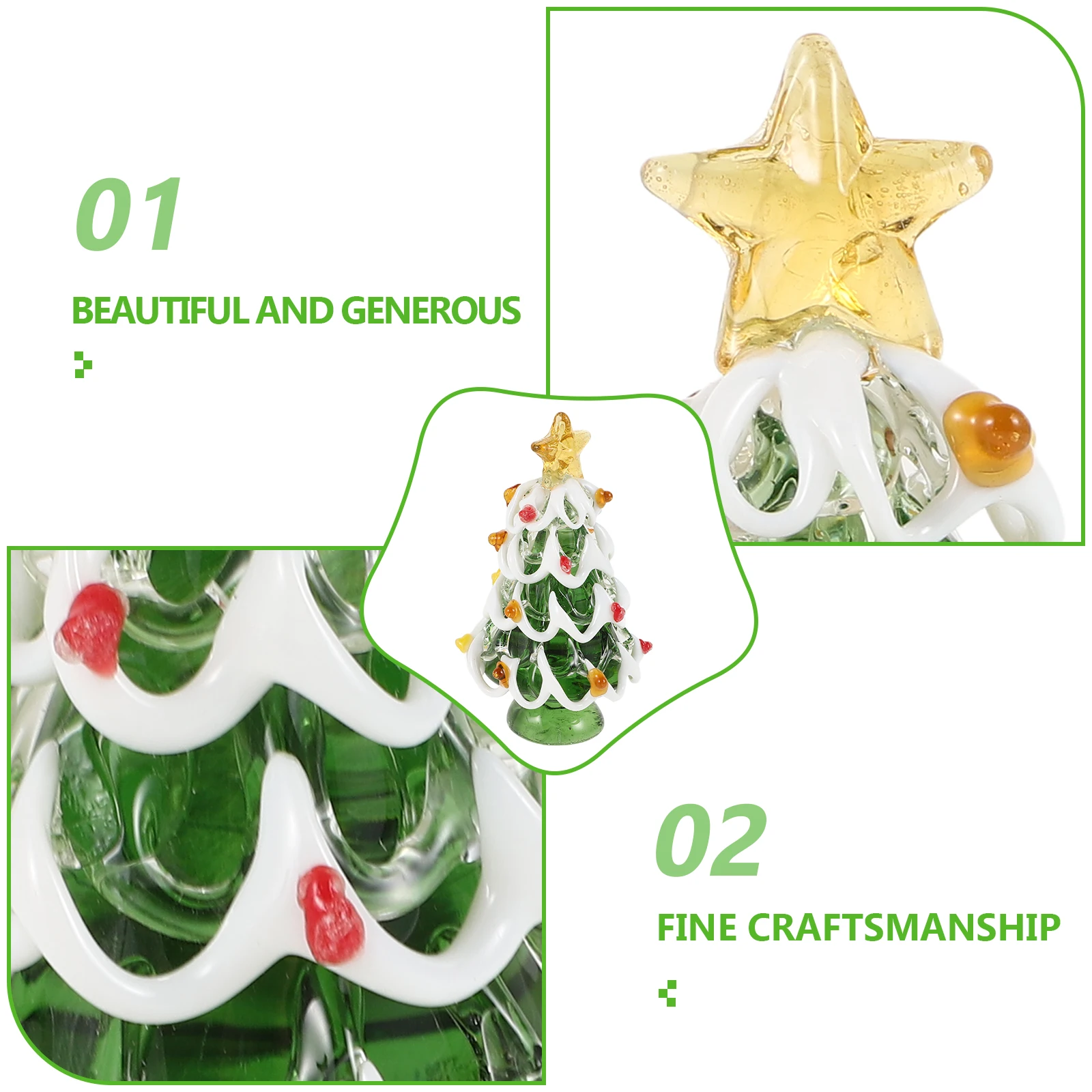 Small Glass Christmas Tree Decorative Tabletop Xmas Tree for Office Home Bar Coffee Shop Festive Landscape Holiday Decor
Small Glass Christmas Tree Decorative Tabletop Xmas Tree for Office Home Bar Coffee Shop Festive Landscape Holiday Decor