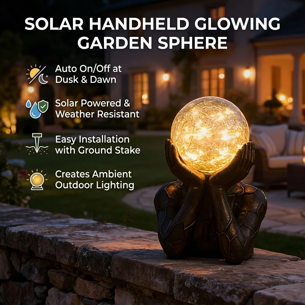 Solar Powered Resin Garden Decor Sphere with LED Light for Outdoor Use
Solar Powered Resin Garden Decor Sphere with LED Light for Outdoor Use