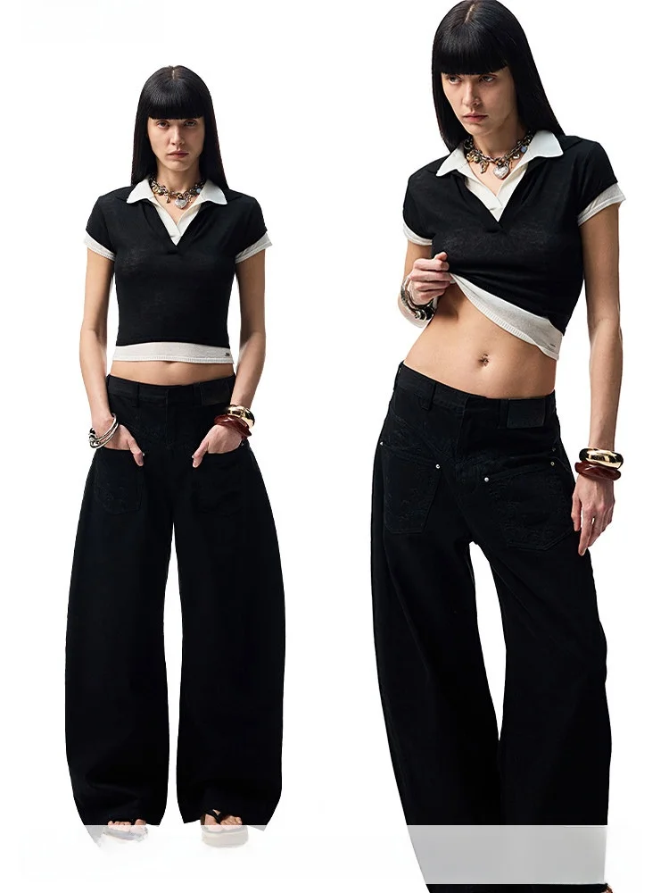 JINN STUDIO Skin-friendly Knitted ort Sve irt Women's Color Blo Slim Fit Versatile T-irt Casual American Sle
JINN STUDIO Skin-friendly Knitted ort Sve irt Women's Color Blo Slim Fit Versatile T-irt Casual American Sle