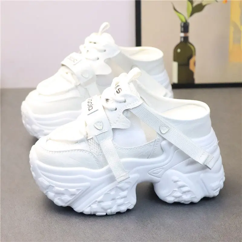 12CM Super High Heel Women Platform Closed Toe White Mule Slippers Summer Mesh Breathable Slip on Lazy Outdoor Shoes
12CM Super High Heel Women Platform Closed Toe White Mule Slippers Summer Mesh Breathable Slip on Lazy Outdoor Shoes