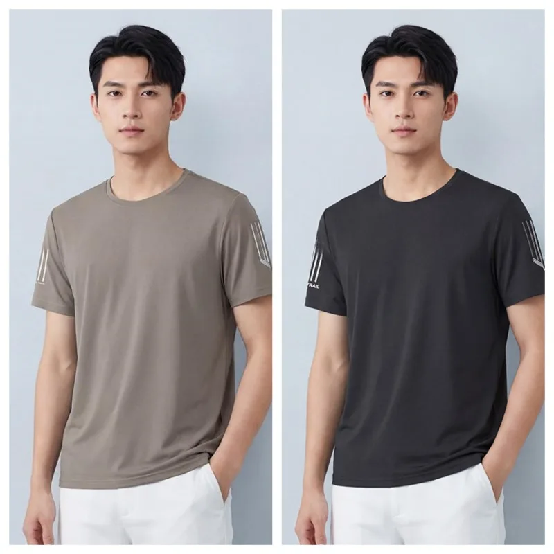 Men's Summer Lightweight Breathable Fashionable Casual Top Outdoor Hiking and Fast Drying Ice Silk Short Sleeved T-shirt
Men's Summer Lightweight Breathable Fashionable Casual Top Outdoor Hiking and Fast Drying Ice Silk Short Sleeved T-shirt