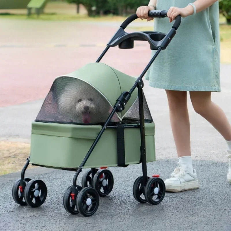 Lightweight Pet Transporter Cat Puppy Stroller Small and Medium Pet Stroller Outdoor Travel Breathable Cat Dog Stroller
Lightweight Pet Transporter Cat Puppy Stroller Small and Medium Pet Stroller Outdoor Travel Breathable Cat Dog Stroller