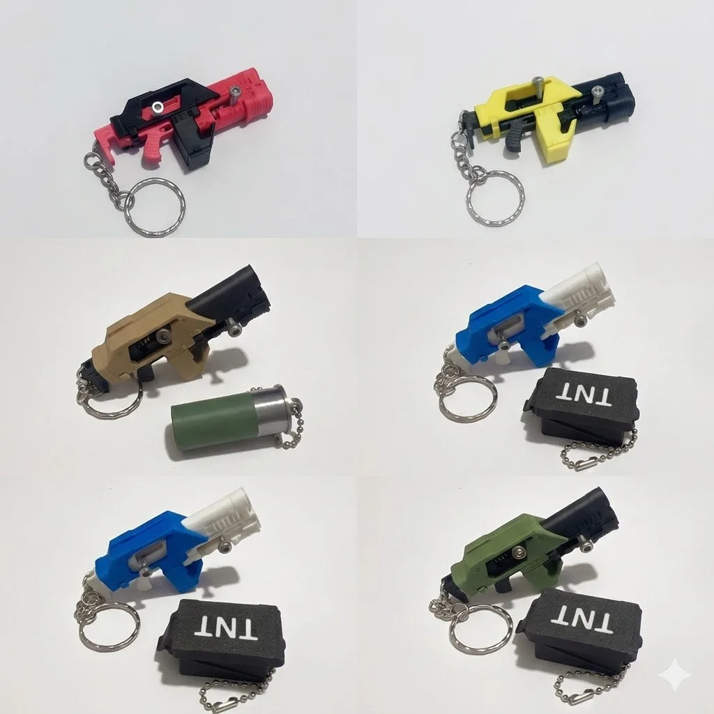 3D Printed Mini M41A Keychain Toy Double-Shot Bolt Action Fidget Launcher Finger Toy Marbles Magazine Stress Relief Pendant Kids
3D Printed Mini M41A Keychain Toy Double-Shot Bolt Action Fidget Launcher Finger Toy Marbles Magazine Stress Relief Pendant Kids